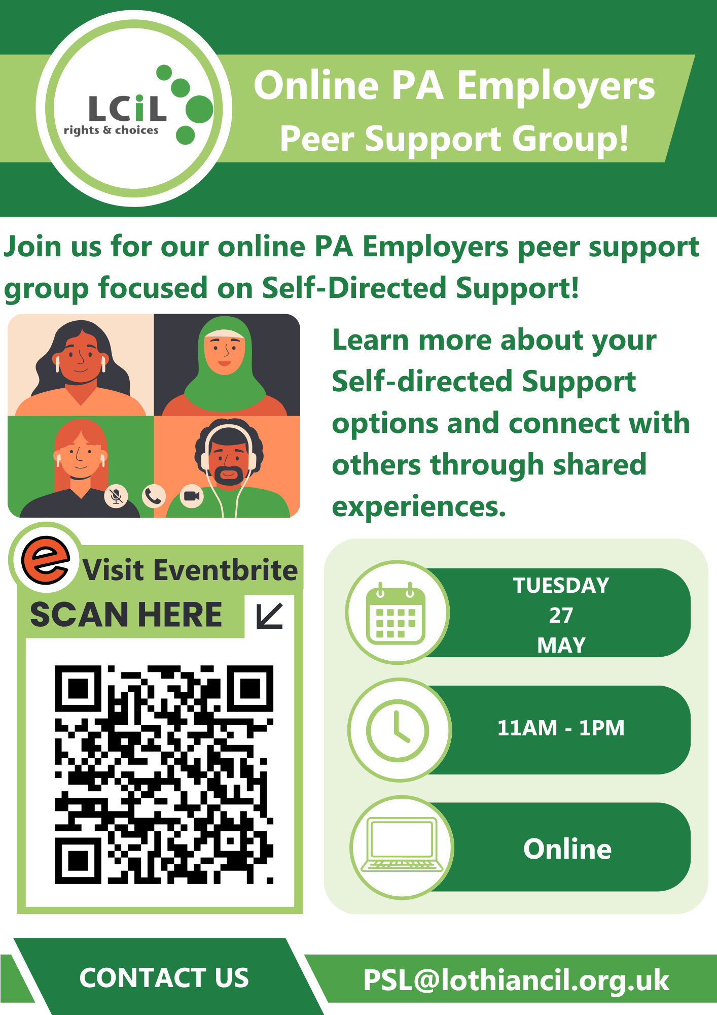 Lcil Online PA Employers Peer Support Group! - Lothian Centre for Inclusive ...