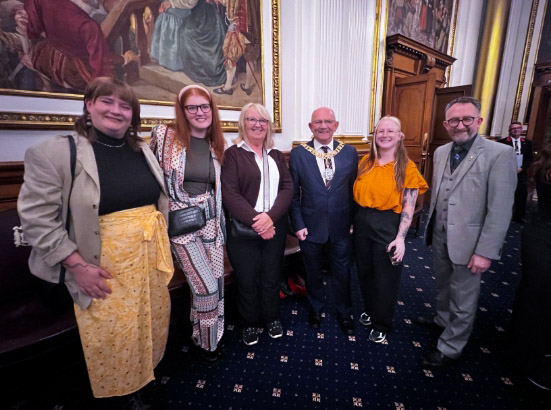 LCiL team with the Lord Provost at Civic Reception.